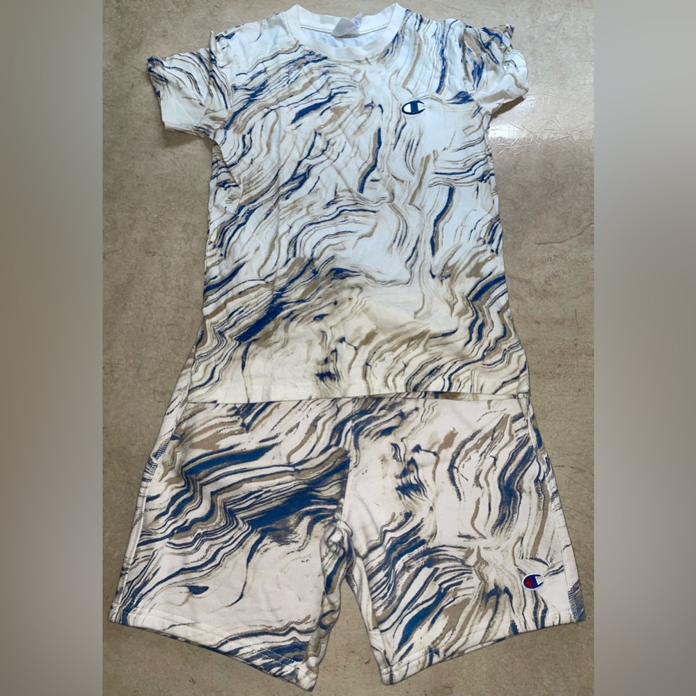 CHAMPION Marble Outfit Sz M